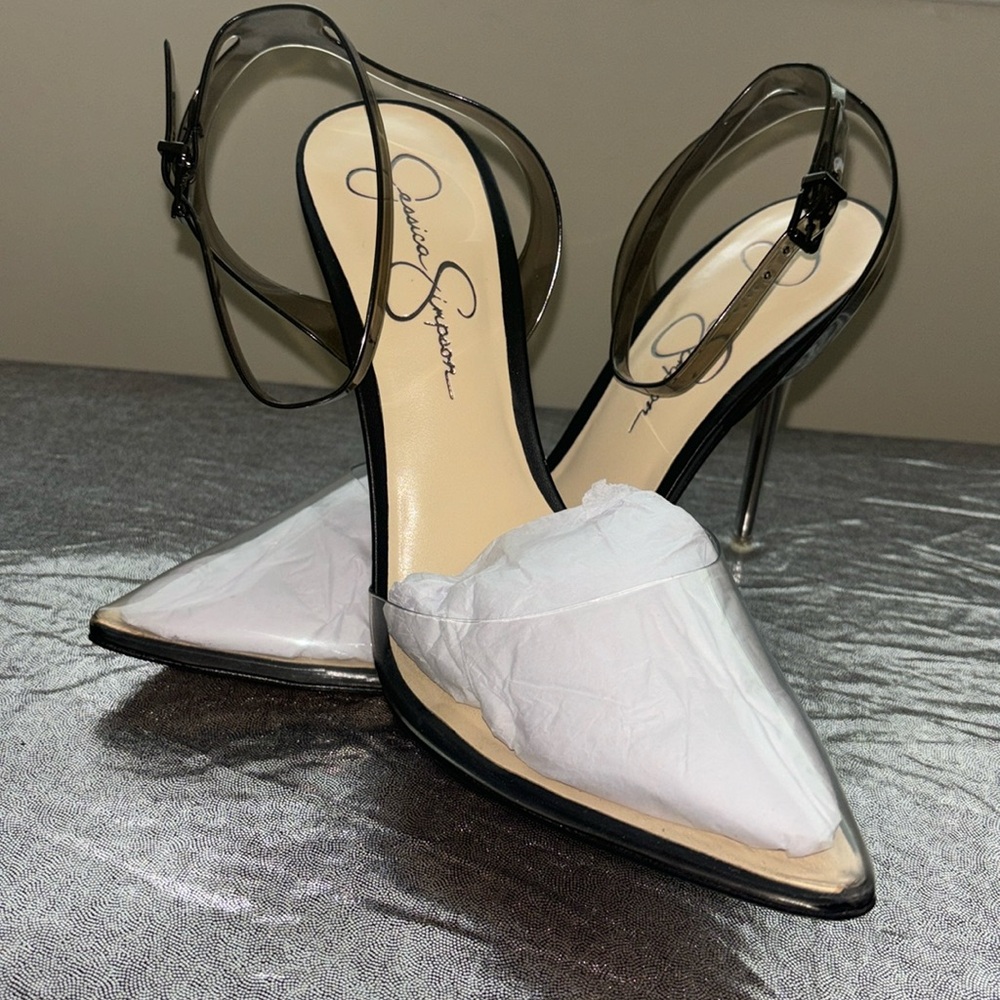 New. Jessica Simpson Pirrie translucent heels